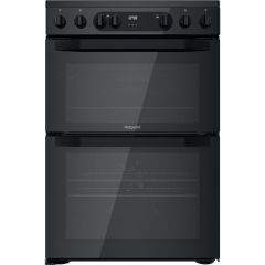 Hotpoint HDM67V9CMB/UK Electric Ceramic Double Cooker - Black