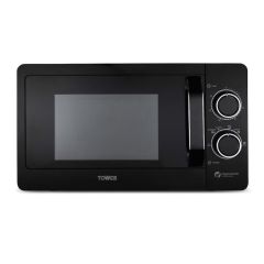 Tower T24042BLK 20L 800W Manual Microwave - Black