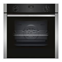 Neff B3ACE4HN0B S/Steel / Black, Slide And Hide Single Oven 71 Lt