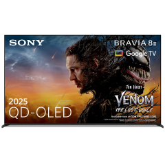 Sony K65XR8M25B.UKA Black, 65" Qd-Oled Bravia 8 Ii Xr Processor 120Hz Google TV Dolby Vision + Atmo