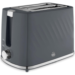 Swan ST14071GRY Grey Windsor 2 Slice Toaster