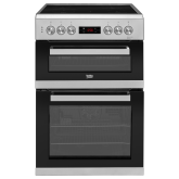 Beko KDC653S 60cm Double Oven Electric Cooker - Silver