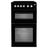 Beko KDVC563AK 50cm Double Oven Electric Cooker - Black