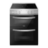 Amica AFC602SS S-Steel, 60Cm Ceramic Cooker Double Oven