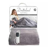 Dreamland 16707C Grey Relaxwell Luxury Heated Throw