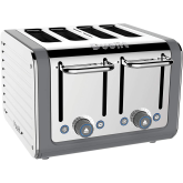 Dualit 46526 Architect Polished Steel / Grey 4-Slice Toaster