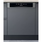 Hotpoint H3BL626XUK S/Steel / Black, Semi Integrated Dishwasher. 14 Place Setting. E Energy. 46Db