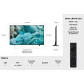 Samsung QE65Q7F5 Black, 65" Qled Quantum Dot 4K Uhd Hdr Ai Smart TV Ai Game Mode Centre Stand